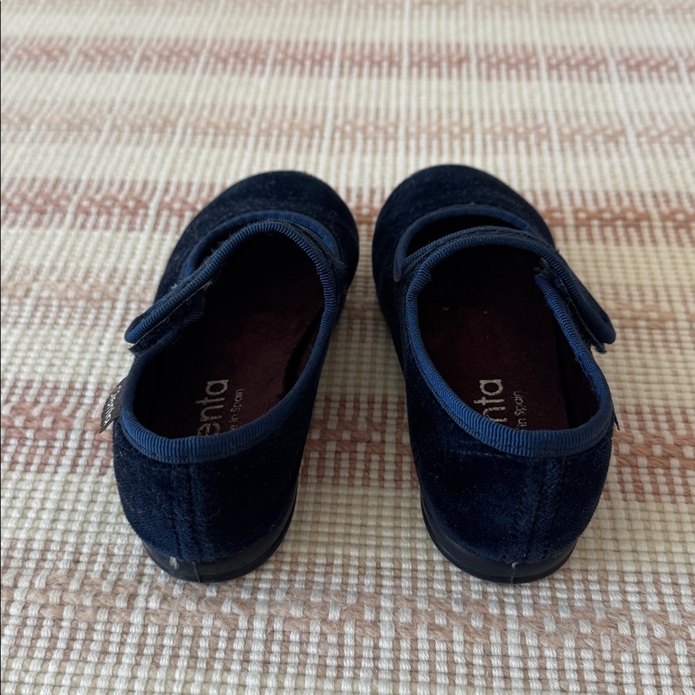 Navy Velvet Cienta Mary Jane Shoes - Picture 3 of 4